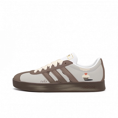Adidas Neo VL Court 2.0 Abrasion Resistant Low top Skateboard Shoes Unisex Brown