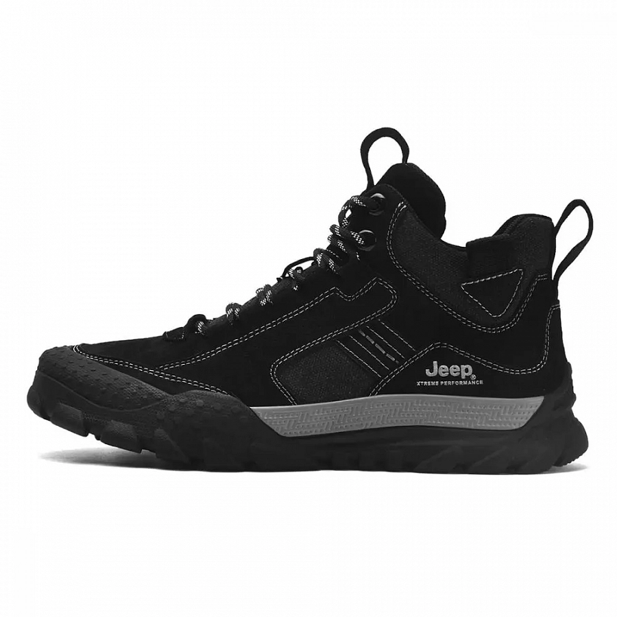 Jeep Mid Top Outdoor Shoes Men's Black купить в интернет-магазине Yoocart с быстрой доставкой по России.