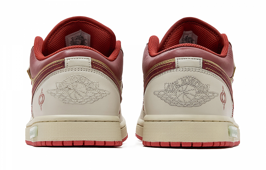 Jordan Air Jordan 1 Wear-Resistant Low-Top Vintage Basketball Shoes Men's Beige Red купить в интернет-магазине Yoocart с быстрой доставкой по России.