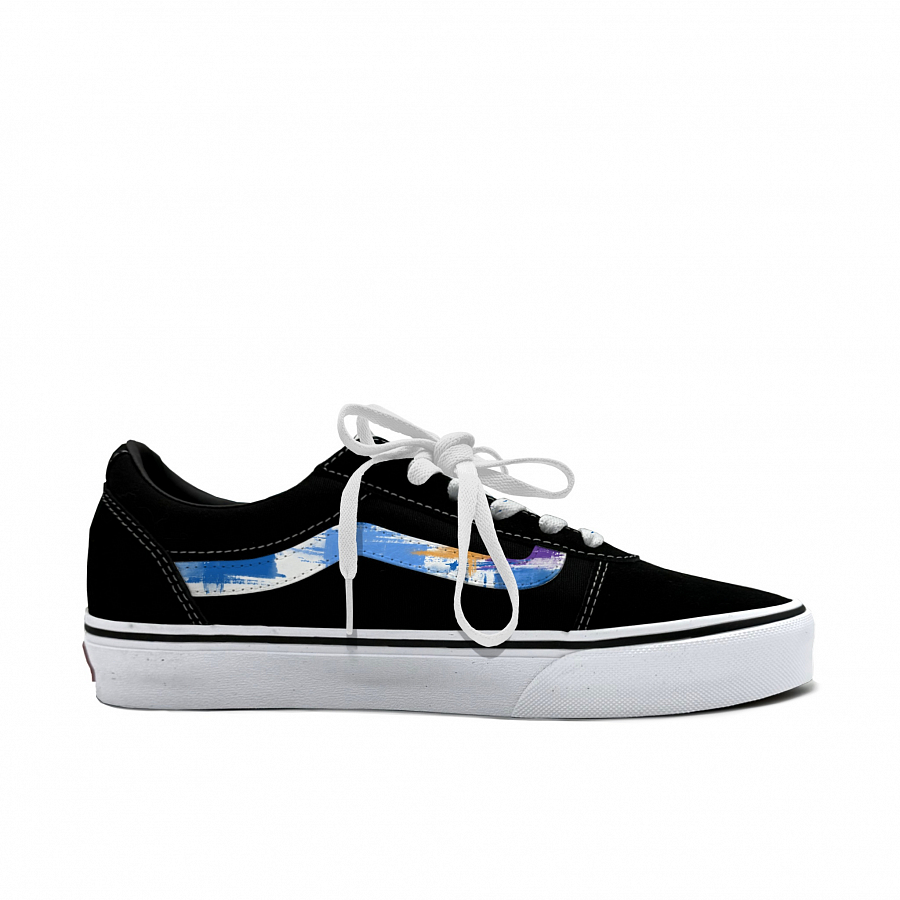 Vans Ward Abrasion Resistant Low Top Skateboard Shoes Men's Blue купить в интернет-магазине Yoocart с быстрой доставкой по России.