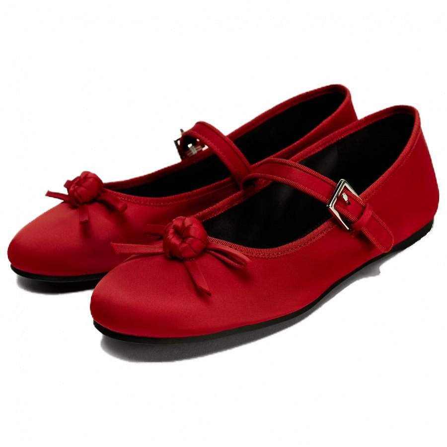 AO YES x ZARA Mary Jane Shoes Women's Red купить в интернет-магазине Yoocart с быстрой доставкой по России.