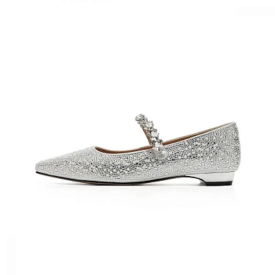 EBLAN Mary Jane Shoes Women's Silver