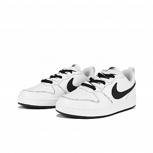 Nike Court Borough 2 Low-Top Skateboard Shoes GS Black White 2 4201569