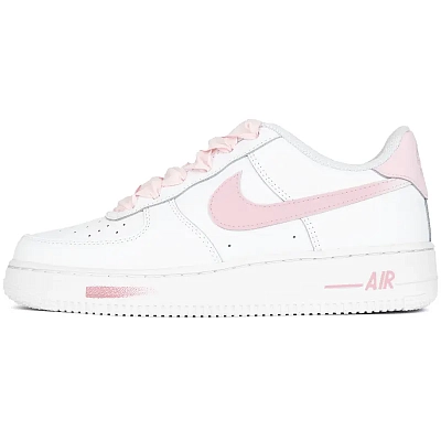 Nike Air Force 1 Nike White Sneakers Air Force 1 Abrasion Resistant Low top Skateboard Shoes Unisex White Pink