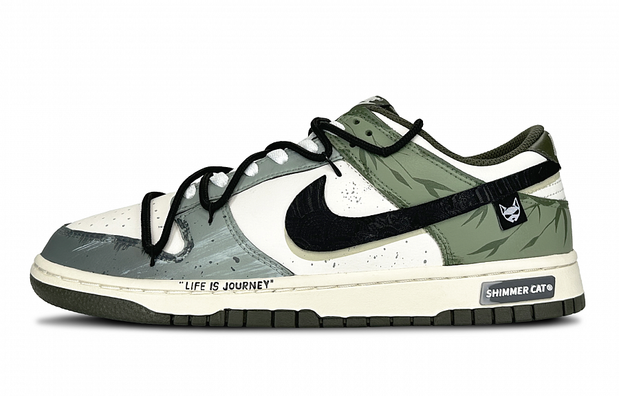 Nike Dunk Skateboard Shoes Unisex Low top White/Black/Green купить в интернет-магазине Yoocart с быстрой доставкой по России.