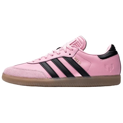 Adidas Samba 'Lionel Messi   Light Pink/Core Black/Gum' Sneakers
