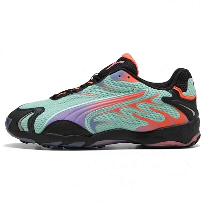 PUMA Inhale Slip Resistant Abrasion Resistant Low top Running Shoes Unisex Cyan Black
