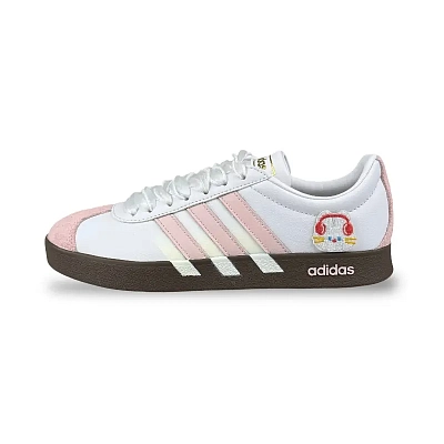 Adidas Vl Court Classic Abrasion Resistant Low top Skateboard Shoes Women's White