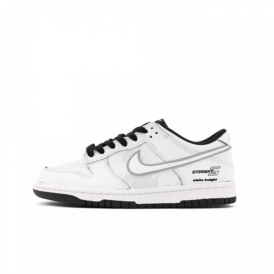 Nike Dunk Low Abrasion Resistant Low top Skateboard Shoes Unisex Gray White купить в интернет-магазине Yoocart с быстрой доставкой по России.