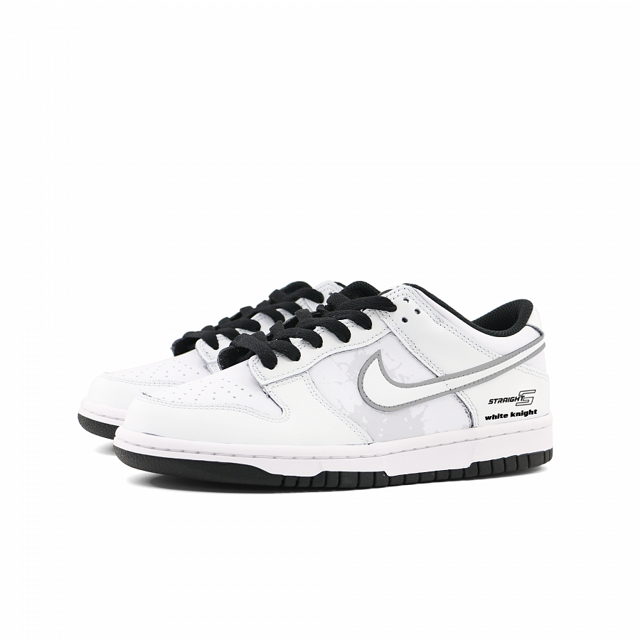 Nike Dunk Low Abrasion Resistant Low top Skateboard Shoes Unisex Gray White купить в интернет-магазине Yoocart с быстрой доставкой по России.