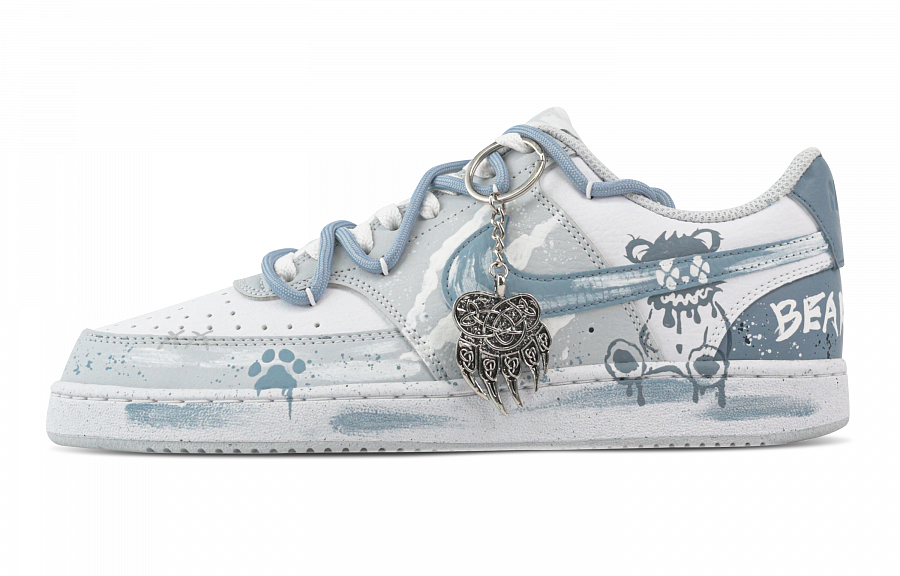 Nike Court Vision Street Bear Trail, Heart Box Abrasion Resistant Low top Skateboard Shoes Men's Gray Blue купить в интернет-магазине Yoocart с быстрой доставкой по России.