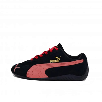PUMA Speedcat Dawn Shock Absorbers Slip Resistant Abrasion Resistant Low Top Casual Shoes Unisex Black Red