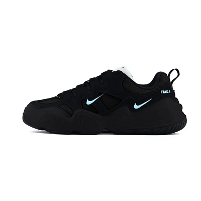 Nike Tech Hera Cool Black Abrasion Resistant Low top Casual Shoes Unisex Black Blue