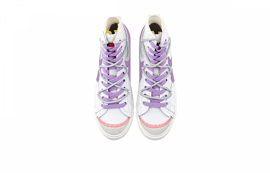 Nike Blazer Mid top Skateboard Shoes Unisex White Purple купить в интернет-магазине Yoocart с быстрой доставкой по России.