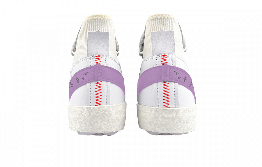 Nike Blazer Mid top Skateboard Shoes Unisex White Purple купить в интернет-магазине Yoocart с быстрой доставкой по России.