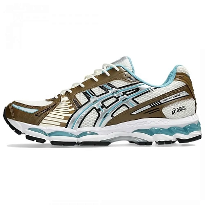 Asics GEL Kayano 12.1 Abrasion Resistant Low top Running Shoes Unisex Blue Brown