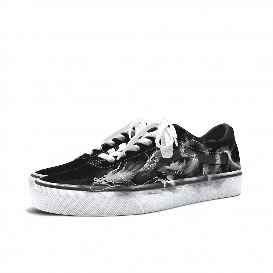 Vans Ward Abrasion Resistant Low top Skateboard Shoes Men's Black White купить в интернет-магазине Yoocart с быстрой доставкой по России.