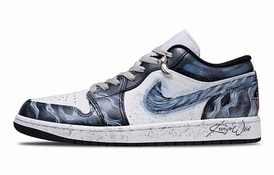Jordan Air Jordan 1 Snowfield Abrasion Resistant Low top Vintage Basketball Shoes Unisex