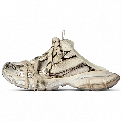 Balenciaga 3XL Closed Toe Slippers Men's Beige