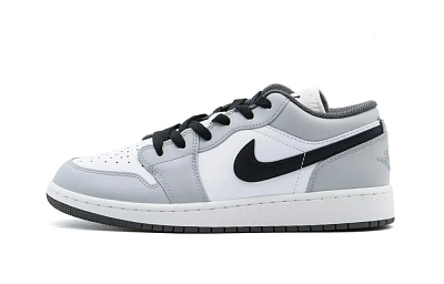 Jordan Air Jordan 1 Cushioning, Wear Resistant Low top Vintage Basketball Shoes Unisex Gray
