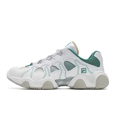 FILA Cushioning, Abrasion Resistant, Breathable, Coverage, Support Low Top Running Shoes Men's White
