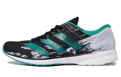 Adidas Adizero Japan 5 Breathable Low Top Running Shoes Unisex Green Black White