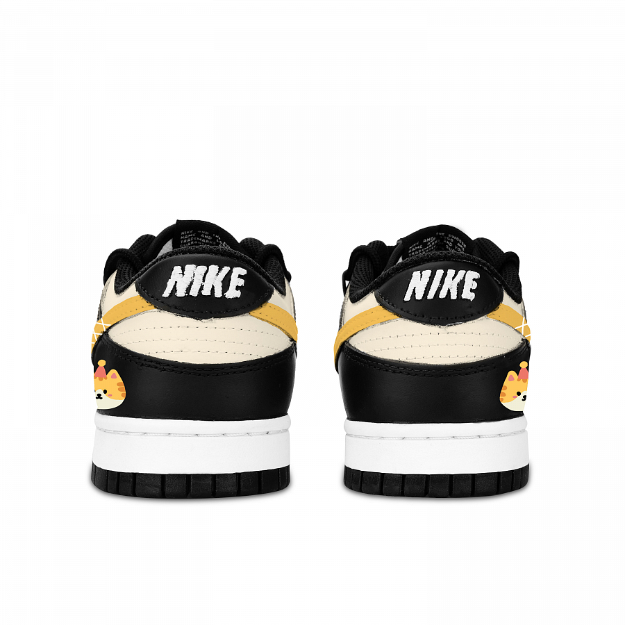 Nike Dunk Black White, Meow Yellow Companion Abrasion Resistant Slip Resistant Low top Skateboard Shoes Unisex Yellow купить в интернет-магазине Yoocart с быстрой доставкой по России.