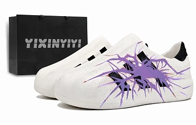 Adidas Originals AdiFOM Superstar Abrasion Resistant Low top Casual Shoes Unisex Purple
