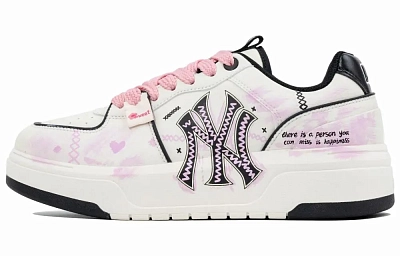 MLB Chunky Liner Low Top Skateboard Shoes Unisex Pink White