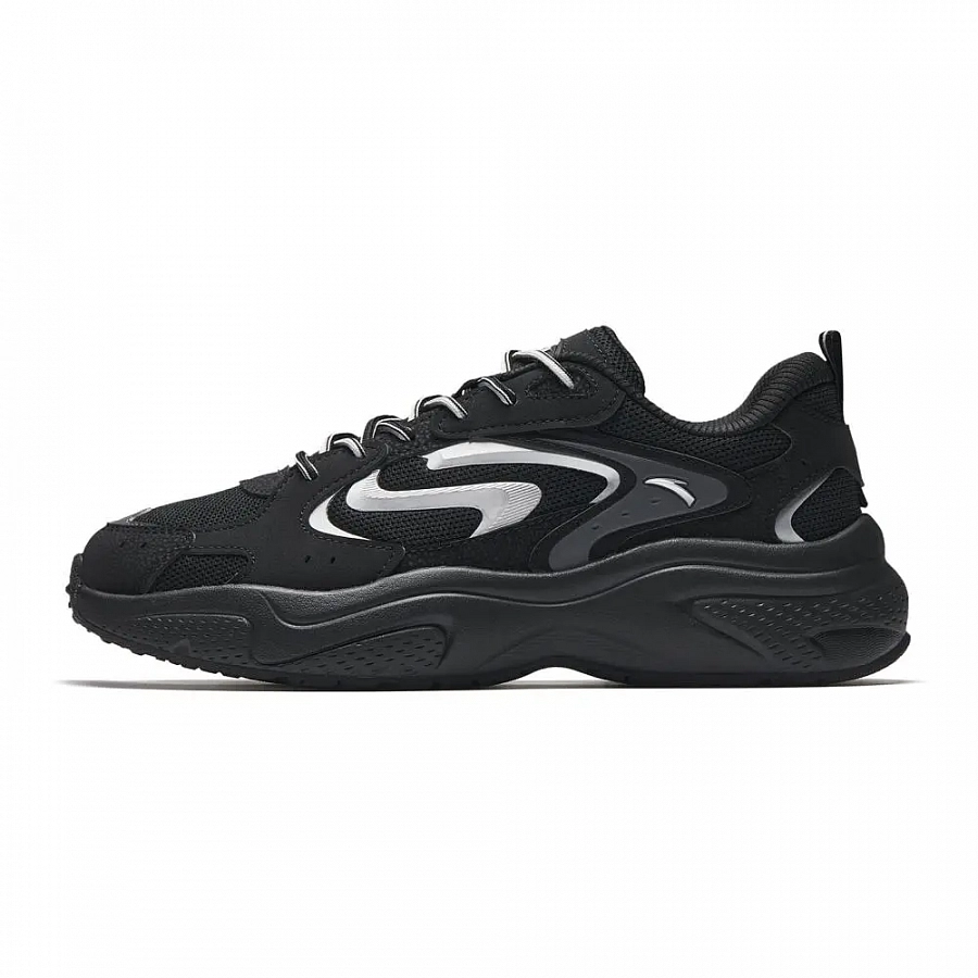 Anta Starlight 3 Low top Casual Shoes, Chunky Sneakers Men's Black Silver купить в интернет-магазине Yoocart с быстрой доставкой по России.