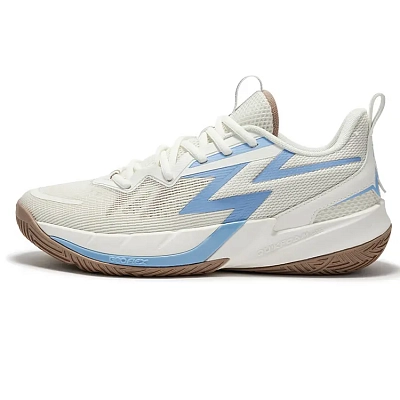 361° Anti Slip Wear Resistant Low Top Basketball Shoes Men's White Blue