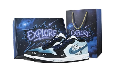 Jordan Air Jordan 1 Azure Low top Skateboard Shoes Unisex Blue