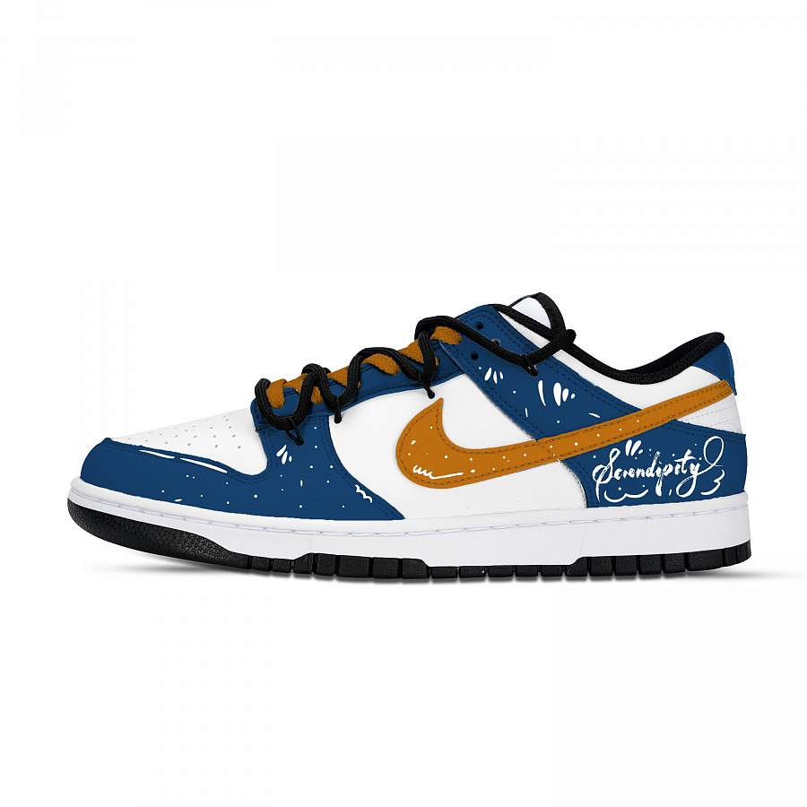 Nike Dunk Unexpected Encounter Abrasion Resistant Low top Skateboard Shoes Unisex Blue Orange White купить в интернет-магазине Yoocart с быстрой доставкой по России.