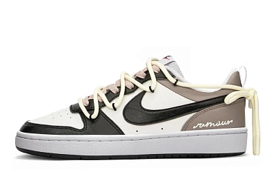Nike Court Borough Slip Resistant Abrasion Resistant Low top Skateboard Shoes Women's Beige Brown