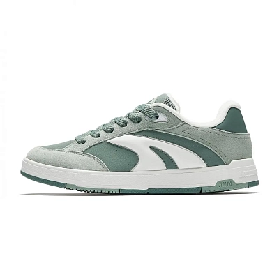 Anta Wear resistant And Lightweight Low top Skateboard Shoes Men's Green White