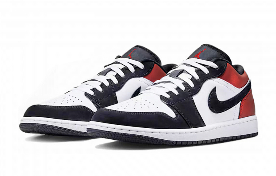 Jordan Air Jordan 1 Slip Resistant Abrasion Resistant Low top Vintage Basketball Shoes Unisex Black купить в интернет-магазине Yoocart с быстрой доставкой по России.