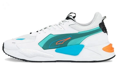 PUMA Rs X Split Athleisure Casual Sports Shoe Unisex White Blue Green 'White Blue'