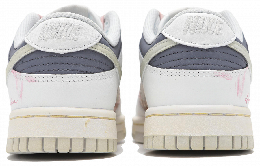 Nike Dunk Abrasion Resistant Low top Skateboard Shoes Unisex White Pink купить в интернет-магазине Yoocart с быстрой доставкой по России.