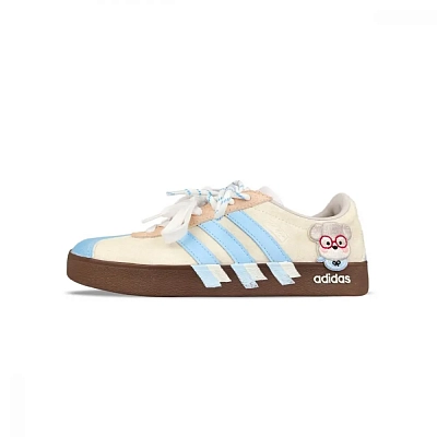 Adidas Neo VL Court 2.0 Cushioning, Wear Resistant Low top Skateboard Shoes Unisex Apricot