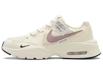Nike Air Max Fusion Abrasion Resistant Low top Running Shoes Unisex Beige White Pink