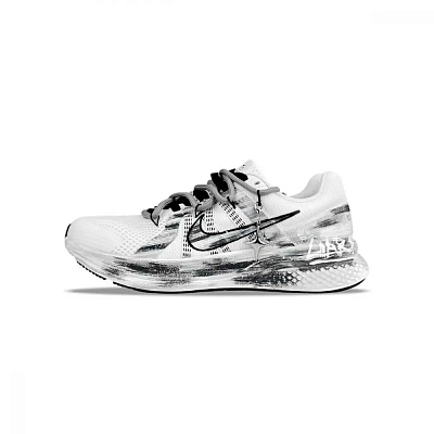 Nike Run Swift 2 Abrasion Resistant Breathable Low top Running Shoes Men's Black White