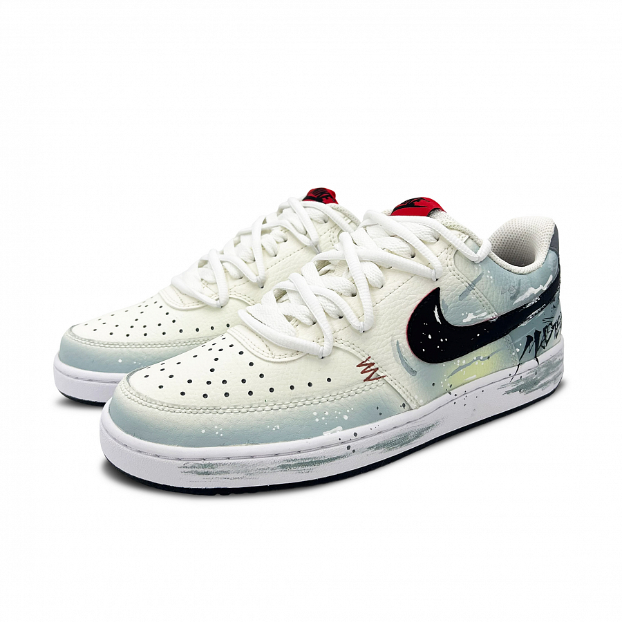 Nike Court Vision 1 Cloud Coverage Low top Skateboard Shoes Men's Light Gray Blue купить в интернет-магазине Yoocart с быстрой доставкой по России.
