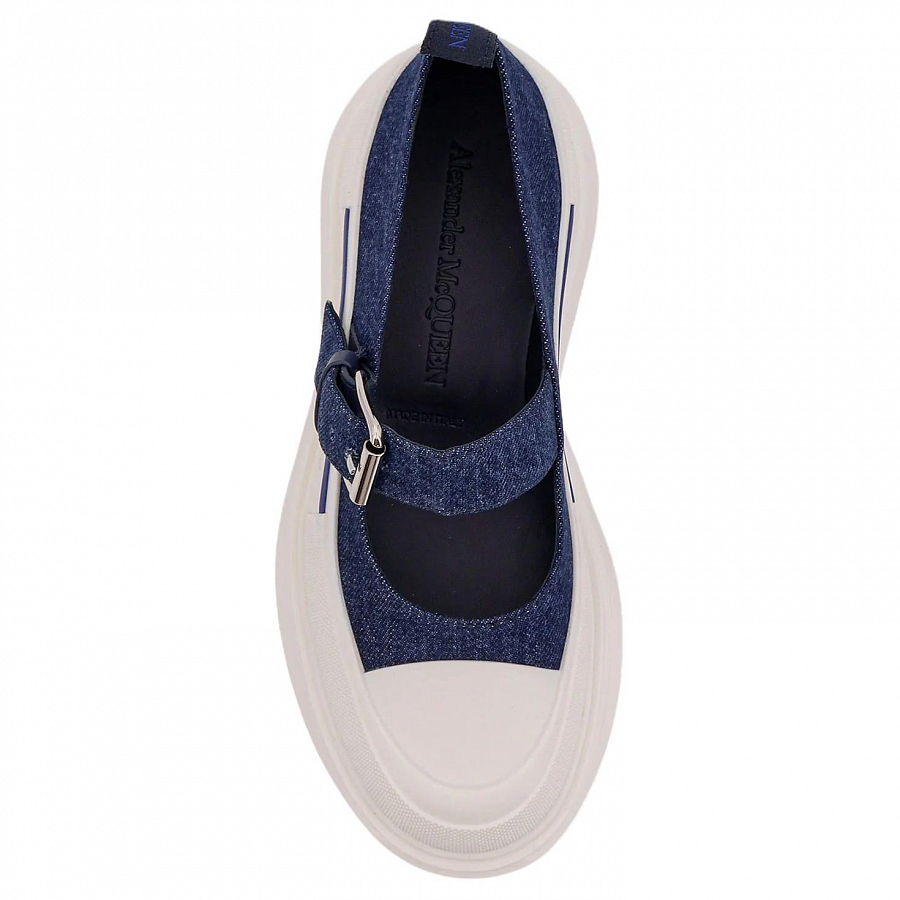 Alexander McQueen Denim Mary Jane Shoes Women's купить в интернет-магазине Yoocart с быстрой доставкой по России.