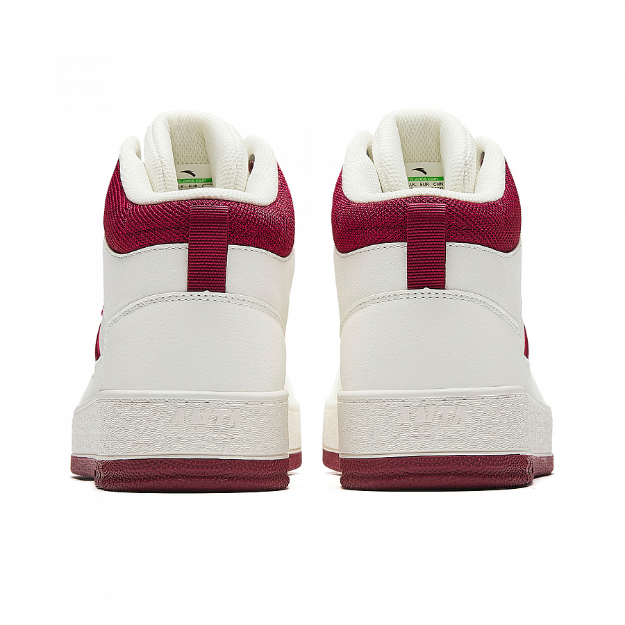 Anta Original Year Wear resistant And Lightweight High top Skateboard Shoes Men's White Red купить в интернет-магазине Yoocart с быстрой доставкой по России.