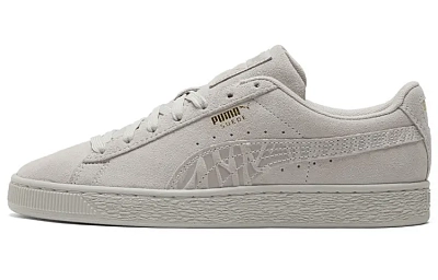 PUMA Suede Mono Deboss Casual Skateboarding Shoes Unisex Gray