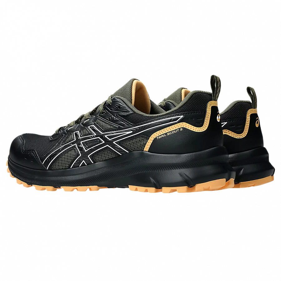 Asics Trail Scout 3 Low Top Running Shoes Men's Black купить в интернет-магазине Yoocart с быстрой доставкой по России.