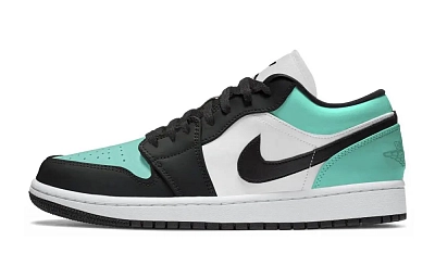 Jordan Air Jordan 1 Abrasion Resistant Low top Vintage Basketball Shoes Unisex Blue