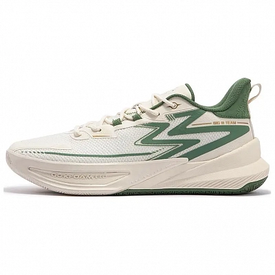 361° Big3 Team 2.0 Cushioning Wear-Resistant Low-Top Basketball Shoes Men's Beige Green
