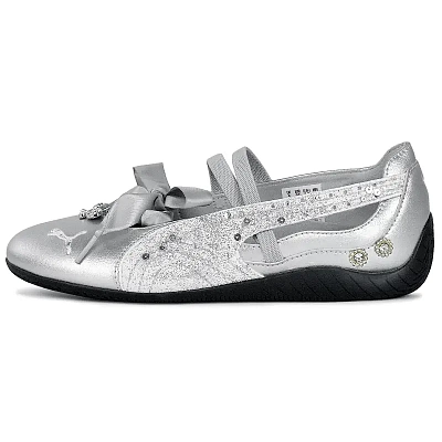 PUMA Speedcat Collection Lightweight Low top Casual Shoes Women's Silver White