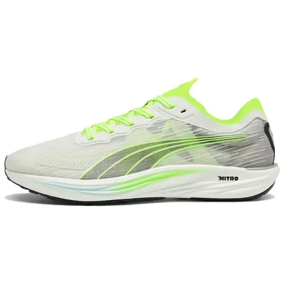 PUMA Liberate Nitro 2 Shock Absorbers Slip Resistant Low Top Running Shoes Men's Gray Green